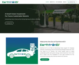 Earthtronev.com(Earthtron EV) Screenshot