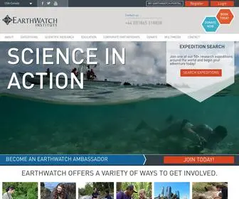 Earthwatch.org(Homepage) Screenshot