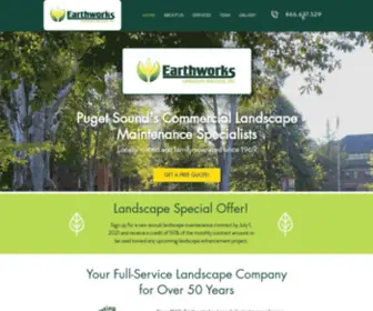 Earthworkslsi.com(Earthworks Landscape Services) Screenshot