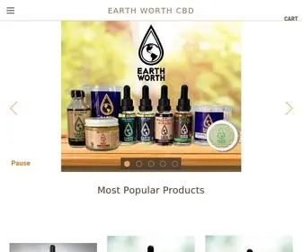 Earthworthcbd.com(Earth Worth CBD) Screenshot