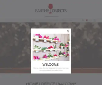 Earthyobjects.com(Home Decor) Screenshot