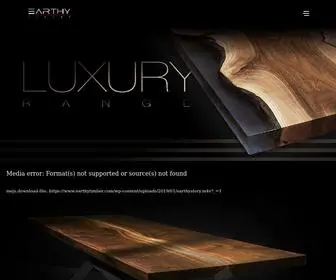 Earthytimber.com(Bespoke Refined Wood Resin Tables & Live Edge Tops) Screenshot