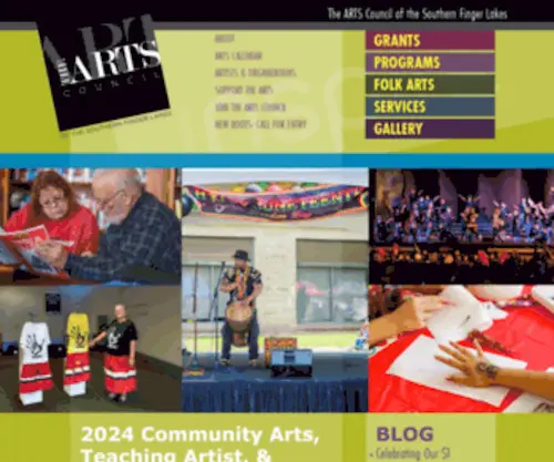 Earts.org(The ARTS Council of the Southern Finger Lakes) Screenshot