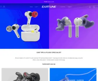 Eartune.com(Ear tips & plugs specialist) Screenshot