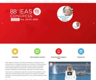Eas2020.com(The 88th EAS Congress) Screenshot
