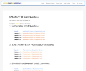 Easapart66.academy(Easa part 66 Exam) Screenshot