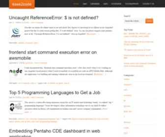 Ease2Code.com(Programming Desk) Screenshot