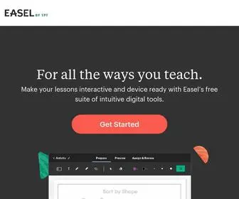 Easelbytpt.com(Make your lessons interactive and device) Screenshot
