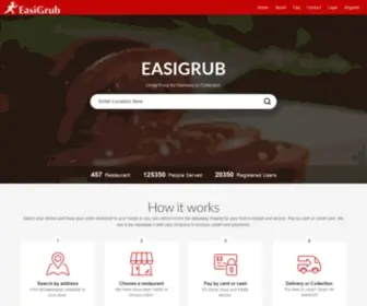 Easigrub.com(Takeaway Menus Order Online Ireland) Screenshot