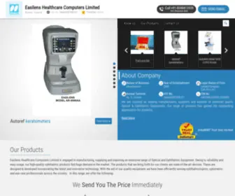 Easilens.net(Easilens Healthcare Computers Limited) Screenshot