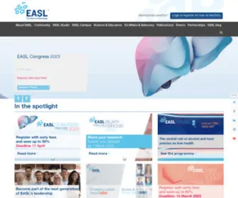 Easl.eu(EASL’s mission) Screenshot