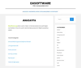 Easoftware.org(Türk Yazılımlarının Gücü) Screenshot
