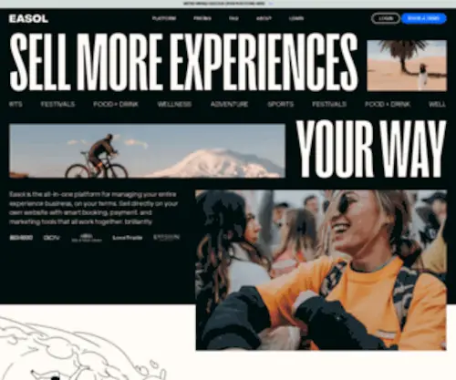 Easol.com(Sell travel and experiences online) Screenshot