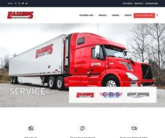 Eassons.com(Eassons Transport Group) Screenshot