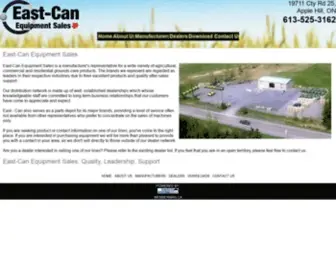 East-CAN.com(East-Can Farm Equipment Sales of agricultural, commercial and residential grounds-care products) Screenshot