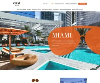 East-Miami.com(Lifestyle Hotel in Brickell) Screenshot