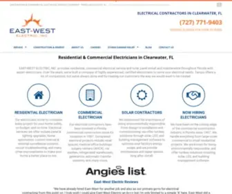 East-Westelectric.com(Top-Rated Electrician in Clearwater, FL) Screenshot