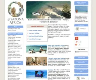 Eastafrica.co.za(East Africa Hotels & Beach Resorts) Screenshot