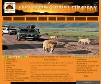 Eastafricatravelcompany.com(Africa) Screenshot