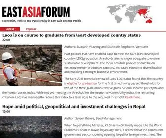 Eastasiaforum.org(East Asia Forum) Screenshot
