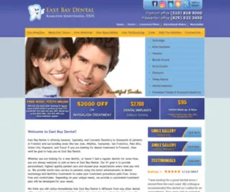 Eastbaydental.com(Dental Care Treatment Specialist Fremont) Screenshot