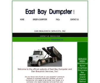 Eastbaydumpster.com(East Bay Dumpster) Screenshot