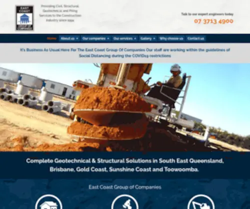 Eastcoast-Geotech.com.au(Site Investigation in Brisbane) Screenshot