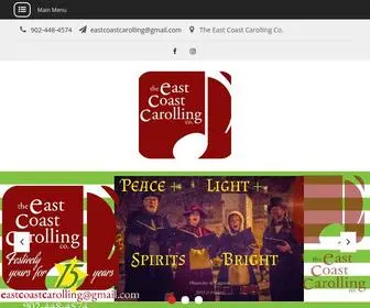 Eastcoastcarolling.com(Carolling in Halifax) Screenshot