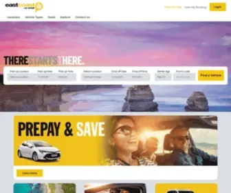 Eastcoastcarrentals.com.au(Car Hire) Screenshot