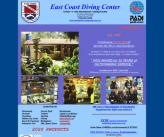 Eastcoastdivingcenter.com(East Coast Diving Center) Screenshot