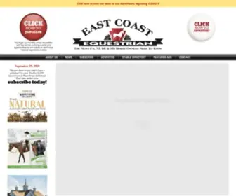 Eastcoastequestrian.net(East Coast Equestrian Newspaper PA Horse News Mid) Screenshot