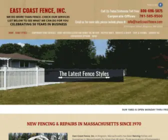 Eastcoastfence.com(East Coast Fence) Screenshot