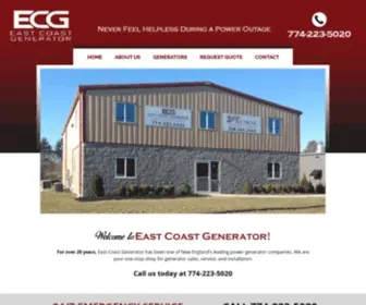 Eastcoastgenerator.net(East Coast Generator) Screenshot