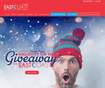 Eastcoasthvac.com(Mitsubishi Ductless Heating in NH & South ME) Screenshot