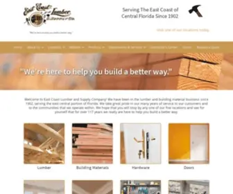 Eastcoastlumber.com(East Coast Lumber) Screenshot