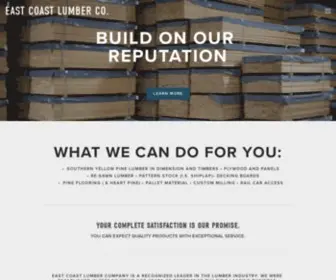 Eastcoastonline.com(We are a lumber company) Screenshot