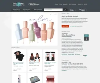 Eastcoastsalon.com(Professional Beauty Supply Distributor) Screenshot