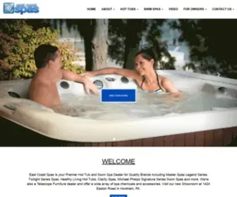 Eastcoastspas.com(Portable Spas) Screenshot