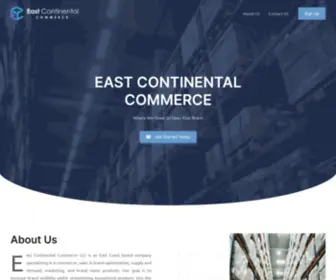 Eastcontinental.net(East Continental Commerce) Screenshot