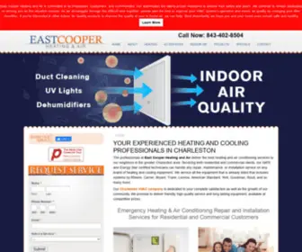 Eastcooperheatingandair.com(Charleston SC HVAC) Screenshot