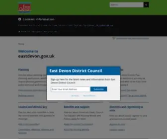 Eastdevon.gov.uk(East Devon District Council) Screenshot