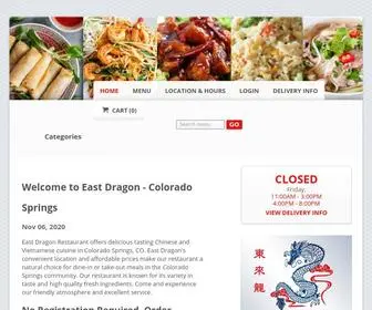 Eastdragonco.com(Order Chinese online from East Dragon) Screenshot