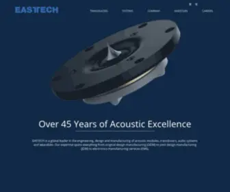 Eastech.com(Headphones, Audio, Premium Transducers) Screenshot