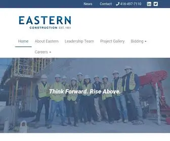 Easternconstruction.com(Think Forward) Screenshot