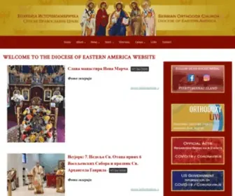 Easterndiocese.org(Serbian Orthodox Diocese of Eastern America) Screenshot