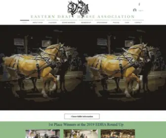 Easterndrafthorse.com(Eastern Draft Horse Association) Screenshot