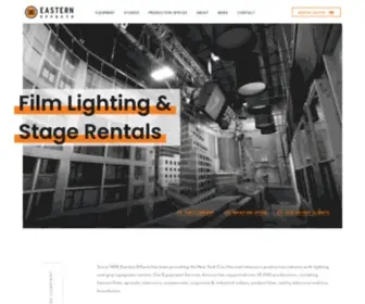 Easterneffects.com(Film Lighting & Stage Rentals in NYC) Screenshot