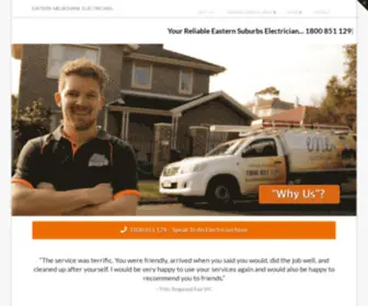 Easternmelbourneelectricians.com(Eastern Melbourne Electricians) Screenshot