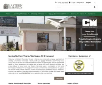 Easternmemorials.com(Granite Memorials) Screenshot