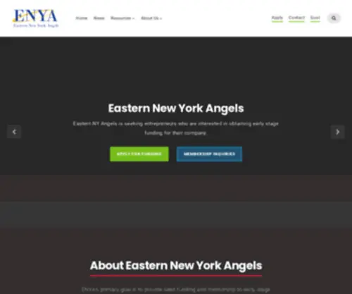 Easternnyangels.com(Capital District Angel Investors) Screenshot